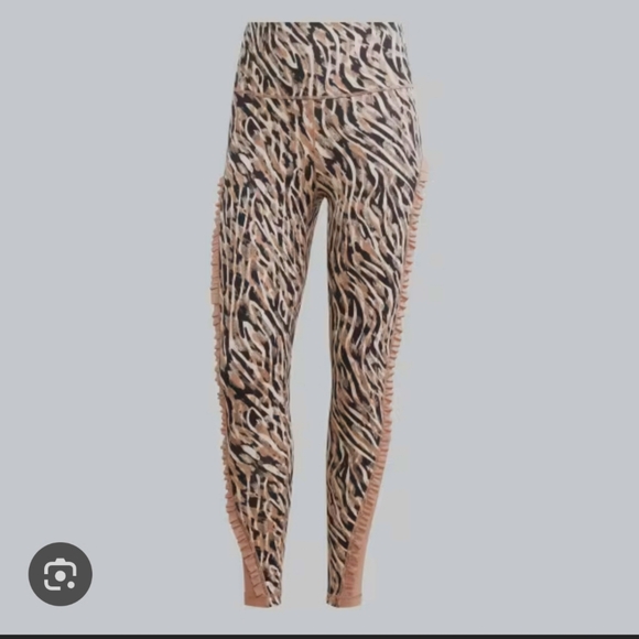 Adidas YOGA STUDIO CLASH PRINT 7/8 LEGGINGS & BRA - Picture 2 of 9